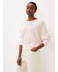 Phase Eight - Bex Textured Colourblock Knit Jumper - Lyst