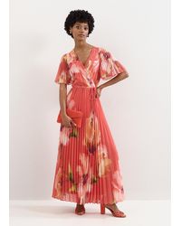 Phase Eight - Abigail Pleated Print Maxi Dress - Lyst
