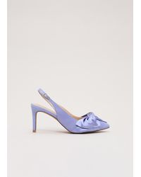 Phase Eight - Twist Front Slingback Heeled Shoes - Lyst