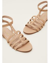 Phase Eight - 's Gladiator Leather Flat Sandals - Lyst