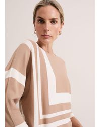 Phase Eight - Geri Geo Lined Knit Top - Lyst
