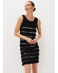 Phase Eight - Sofianne Sequin Fringe Dress - Lyst