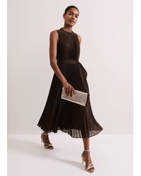 Phase Eight - Simara Sparkle Pleat Dress - Lyst