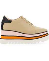 Stella McCartney Cotton Sneakelyse Multicolored Platform Sandals Womens Shoes Heels Platform heels and court shoes 