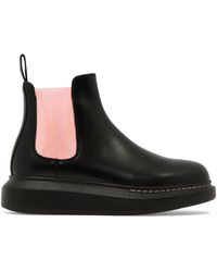 Alexander McQueen "chelsea Hybrid" Ankle Boots - Black