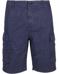 Woolrich Blue Cotton Shorts