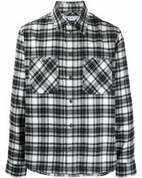 off white check shirt
