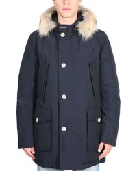 Save 49% Woolrich Artic Df Parka With Coyote Fur in Grey Black Mens Clothing Jackets Down and padded jackets for Men 