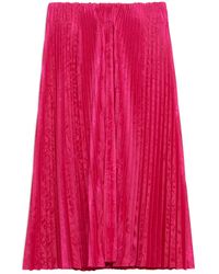Balenciaga Fuchsia Polyester Skirt - Pink