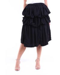 Comme des Garçons Comme Des Garçons Medium Length Skirt In - Black