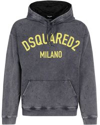 gym and workout clothes DSquared² Activewear Mens Activewear Grey DSquared² Cotton Oranges Sweat Sweatshirt in Grey for Men Save 59% gym and workout clothes 