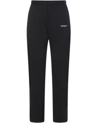 for Men Save 53% Mens Trousers Off-White c/o Virgil Abloh Wool Corp Skinny Pant in Black White Slacks and Chinos Slacks and Chinos Off-White c/o Virgil Abloh Trousers Black 