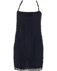 Givenchy 4g Embroidered Slip Dress - Black