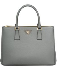 prada tote leather