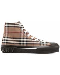 Burberry Larkhall High Eye Sneakers in Black for Men Mens Shoes Trainers High-top trainers 