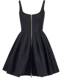 Alexander McQueen Volume Skirt Minidress - Black