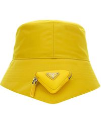 Prada Bucket Hat - Yellow