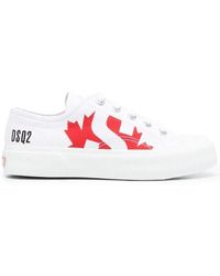 DSquared² X Superga Logo-print Low-top Trainers - White