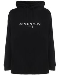 Givenchy Logo Cotton Hoodie in Nero Save 57% for Men gym and workout clothes Givenchy Activewear Mens Activewear gym and workout clothes Black 