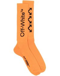 Off-White c/o Virgil Abloh Arrows Logo Socks - Orange