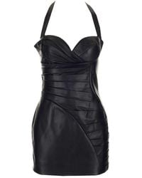 Balmain Vf16076l0620pa Other Materials Dress - Black