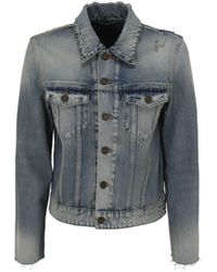 Saint Laurent Jean and denim jackets for Women | Online Sale up to 30% off  | Lyst