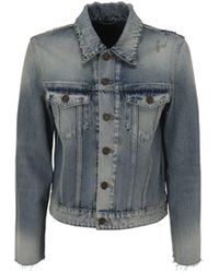 Saint Laurent Jean and denim jackets for Women | Online Sale up to ...