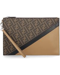 Fendi Diagonal Flat Pouch