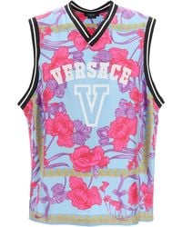 Versace Acid Bouquet Tank T-shirt - Multicolor
