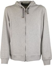 Brunello Cucinelli Grey Cotton Sweatshirt in Gray for Men | Lyst