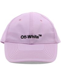 Caps & Mützen Damen Accessoires Hüte Off-White c/o Virgil Abloh Baumwolle Baseballkappe Aus Baumwolle Mit Logo in Lila 