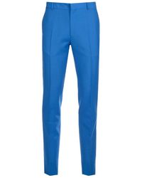 Alexander McQueen Royal Blue Suit Pants