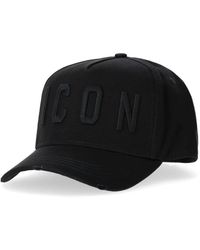 DSquared² - Icon-embroidered Cotton Baseball Cap - Lyst