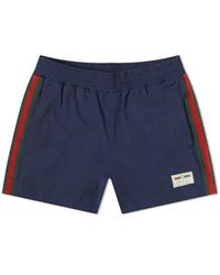 Gucci Logo Swim Shorts - Blue