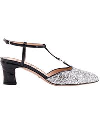 Gucci - Marmont Glittered Patent-leather Pumps - Lyst