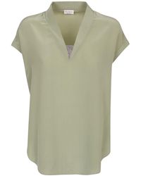Brunello Cucinelli Tops for Women | Online Sale up to 84% off | Lyst