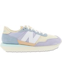 New Balance Suede 237 V1 Classic Sneaker in White | Lyst