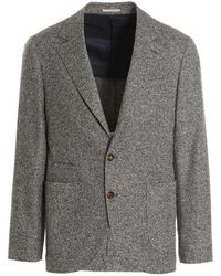 half black half white coat