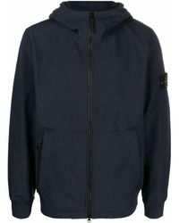 Stone Island Canvas Crinkle Reps Grey Quilted Shell Jacket in Grey for Men Mens Clothing Jackets Casual jackets 