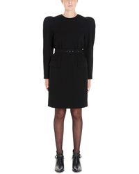 Givenchy Black Wool Dress - Lyst