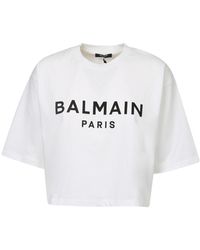 Balmain T-shirts for Women | Online Sale up to 50% off | Lyst