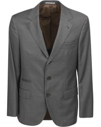 Blazer à design texturé Cachemire Brunello Cucinelli pour homme en coloris Neutre blousons Homme Vêtements Vestes blazers Blazers 