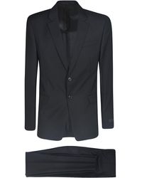 charcoal grey prada suit