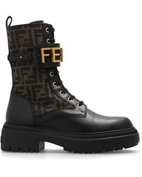 Louis Vuitton Midtown Ankle Boots Black EU 36 US 6 Combat Lace Up LV Logo  Patent
