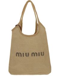 Miu Miu Tote bags for Women - Up to 38% off | Lyst