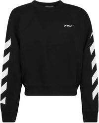 Off-White c/o Virgil Abloh Diag Helvetica Sweatshirt in White for