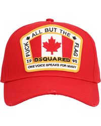 DSquared² 'fuck All But The Flag' Cap in Blue for Men | Lyst