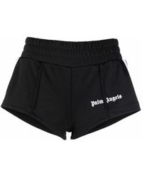 Palm Angels Logo-print Shorts - Black
