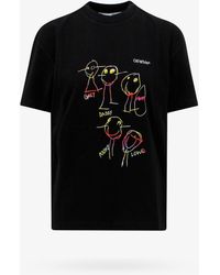 Off-White c/o Virgil Abloh - Crew Neck Short Sleeve Cotton Printed T-shirts - Lyst
