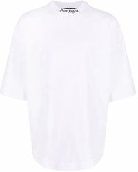 Palm Angels Logo-print Short-sleeve T-shirt - White
